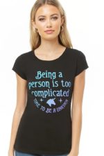 Unicorn Graphic Tee MEDIUM,BLACK/MULTI