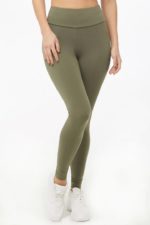 High-Waist Leggings MEDIUM,OLIVE