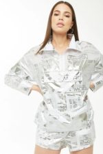 SET20 Metallic Graphic Anorak